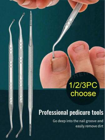 不锈钢脚趾甲修剪刀脚刮刀脚指甲护理双面修脚指甲锉老茧去除器用于清洁和去除嵌甲套装