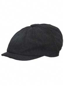 Retro Newsboy Caps Men Octagonal Hats British Painters Hats Spring Autumn Berets Herringbone Flat Caps Hip Hop Berets