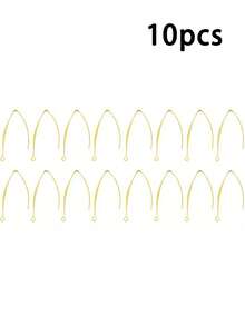 10pcs Earring Hooks V Stainless Steel Ear Wire With Horizontal Ring Metal Earring Hooks For DIY Handmade Earrings Accessories Artwork, Crafts & Sewing Supplies > DIY Beading, Jewelry Supplies > Jewelry Making Components > Earring Findings