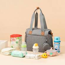 妈咪包手提包单肩包产妇包防水尿布包大容量产前包 - 彩色 - 查看 3