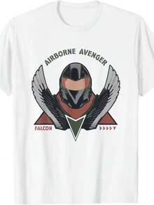 Marvels Captain Americas Brave New World Air Avenger Falcon T-Shirt - 白色 - 查看 1