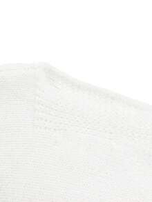 ii Asymmetrisk axel casual damtröja med snygg design - Vitt - Visa 7