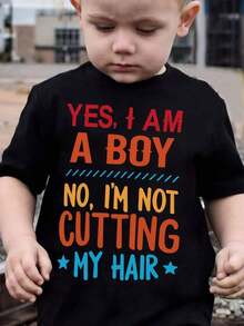 Back-To-School PromotionsBoys' And Girls' T-Shirts, 1pc Set. Cute Mandalorian Pattern From Star Wars. Made Of Polyester. Round Neck. Cute And Handsome Boys' And Girls' Casual Summer Youngsters's Short-Sleeved T-Shirts. The Perfect Gift For Young People, Boys And Girls.Children's T-Shirts - 黑色 - 查看 1