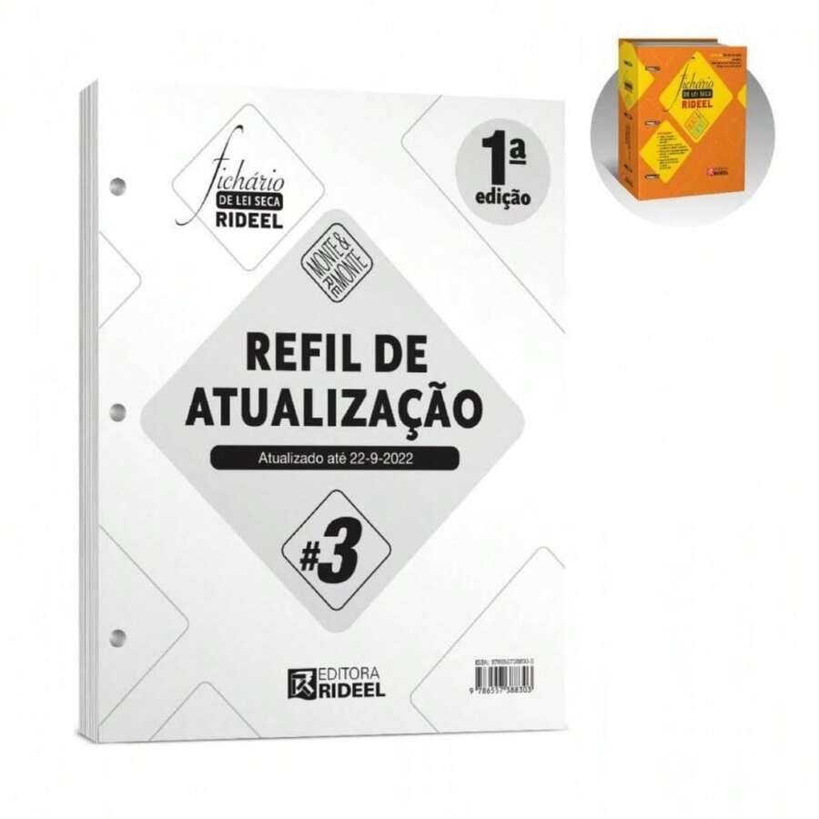 Refil de Atualização #3 - Fichário de Lei Seca Rideel – Monte & Remonte (Capa Laranja)