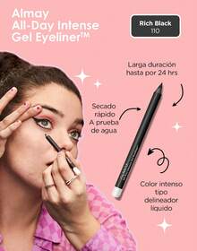 Almay Delineador  All-Day Intense Gel Eyeliner - R-Black - Ver 1