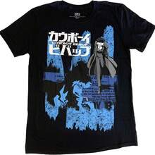 Cowboy Bebop Spike Anime Opening Credits Officially Licensed Adult T-Shirt - màu đen - Xem 1