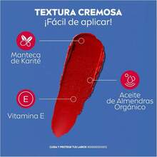 LABELLO Bálsamo Labial Caring Beauty Red (4.8 g), Color Intenso y Cuidado Duradero con Vitamina E y Aceite de Almendras Orgánico - 1 - Ver 7