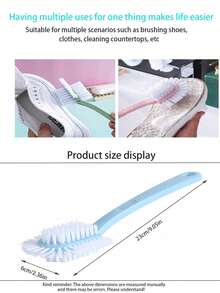 5-In-1 Durable Shoe Brush, Household Shoe Cleaning Tool, Won't Damage Bristles, Multi-Functional Shoe Scrubber (Upgraded Version)