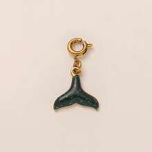 1 件动物系列海豚海龟鱼海马贝壳海螺鲸鱼蝎子不锈钢 DIY 吊坠，镀 18K 金，DIY 珠宝配饰项链配饰、手链配饰、钥匙扣配饰，易于搭配，适合日常休闲节日作为精美的护身符吊坠，适合送给妻子和母亲。 - 金色 - 查看 14