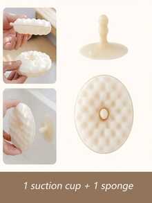 2 piezas Juego de limpieza de cocina, cepillo de lavado de platos con esponja de panal y gancho de ventosa, material de PVC, suministros de limpieza para el hogar, juego de esponja de lavado de platos en panal 3D - Almohadilla de limpieza de doble cara de poliuretano, para la limpieza de la cocina, con ventosa, fácil de almacenar.