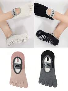 Pilates/Yoga Professional Five-Toe Socks For Women, Non-Slip Suitable For Pilates, Matrix Jumping, Fitness, Summer