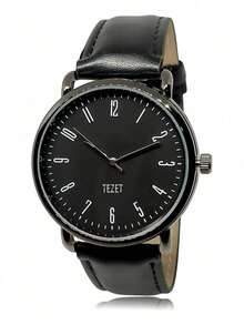 Men's Watch With Leather Strap And Metal Original Launch - Preto - View 1