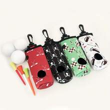 3/2/1 件套女士高尔夫礼品套装，12 个图案高尔夫球收纳袋，高尔夫球收纳袋，高尔夫球收纳袋钥匙扣腰带夹，高尔夫礼品配件，印花高尔夫球收纳袋带轻便挂钩，女士/女孩便携式高尔夫配件，高尔夫球收纳袋