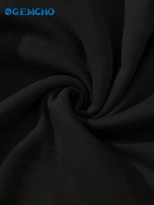 GEMCHO Quần thể thao cạp chun có dây rút, thích hợp cho mùa tốt nghiệp, mùa tựu trường, trang phục giáo viên nữ, màu đen mùa xuân. - màu đen - Xem 8