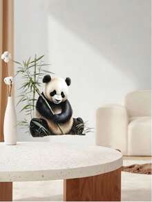 1/2 件多尺寸 PVC 可移除墙贴，熊猫吃竹子，堆叠动物，工程车辆，热气球和云朵，母熊和小熊秋千，卡通装饰贴，适用于卧室、客厅、书房、餐厅、浴室、家居墙壁装饰、房间装饰 - 彩色 - 查看 13