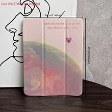 Custodia protettiva con motivo a pianeti e parole ispiratrici, stile giovanile e individuale, con porta penna, compatibile con iPad Pro (M5)/iPad Air (M3)/iPad 11"(A16)10.9/10.2/Air 5a gen/Pro11/10a/9.7/Air 2/iPad (7a gen)/iPad (8a gen)/iPad Air 4/5/iPad Pro 11/iPad 10a generazione 10.9-pollici 2022/iPad Air 13(M3 2025)/iPad Air 11(M3 2025)/iPad Air 11(M3 2025)/iPad 11(A16 2025), funzione di sospensione/riattivazione automatica - Multicolore - Visualizzare 9