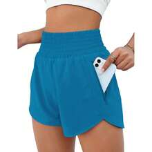 Women's Athletic Shorts High Waisted Running Short Pocket 2.5" Sporty Shorts Gym Elastic Workout Shorts Womens Athletic Shorts High Waisted Running Quick Dry Gym Workout Shorts With Zipper Pockets Women's Shorts,Womens Casual Shorts,Ladies Shorts,Women's Summer Shorts Women's High Waisted Shorts,Women's Casual Stretch Shorts,Women's Denim Shorts,Women's Linen Shorts,Women's Biker Shorts,Women's Athletic Shorts,Women's Flowy Shorts Valentine's Day Shorts For Women,Valentine's Day Women's Shorts,Valentine's Day Casual Shorts For Women,Women's Shorts For Valentine's Day Valentine's Day Clothes Valentine's Day Gift - 薄荷藍 - 查看 5