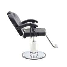 102 ° -140 °    Reclining Barber Chairs For Barbershop, Heavy Duty Hydraulic Pump 360 °   Swivel Salon Chair For Hair Stylist -Upgrade Black