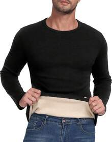 ¡RecomendadoSailwind - playera térmica de manga larga para hombre, con cuello redondo¡Top de Temporada - A01 Gris Azul - Ver 5