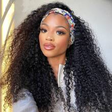 20-Inch Curly Wave Synthetic Wig Headband For Women, Heatproof Long Wig For Daily Wear And Party, No Glue Required - Multicolor - View 10