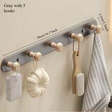 1pc/2pcs Creative Wall Hooks - Rust-Resistant Carbon Steel Wall Hooks, Carbon Steel Can Be Slightly Curved For Better Fit On Different Walls (Please Refer To The Size Information In The Images, The Product Is Clearly Labeled, Use Caution) (The Material Can Be Slightly Curved) Wall-Mounted Coat Hooks, Clothes Rack, Hat Rack, Bathroom Hooks. Kitchen Storage Rack. Suitable For Bedroom, Entryway, Foyer, Foyer Storage, Wall Decor - Both Drill And No-Drill Installation Available, Comes With Nail Glue And Drill Screws. - Multicolor - View 11