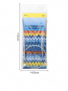 EDCUEBE7 1/9pcs Round Knitting Needle Set, 2mm-10mm Metal Fixed Cable Needles For Thick Blankets, Scarves, Hats, Socks, Gloves Knitting And Large Projects - Silver Grey. Suitable For Thanksgiving & Christmas Gifts - Multicolor - View 23