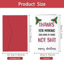 1 件。感谢您让我们的工作日不那么忙碌 - 圣诞快乐 - 有趣可爱的圣诞贺卡 - 送给朋友、家人或同事的节日礼物 - 均碼 - 查看 2