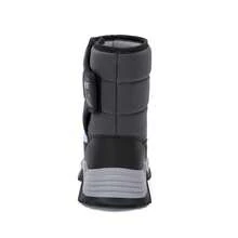 AFBB Botas de nieve para niños, zapatos de nieve de invierno cálidos para niños, impermeables y antideslizantes para adolescentes, botas de felpa gruesa para niñas y niñas, zapatos cálidos para exteriores para niños, adecuados para clima frío, caminar, acampar, senderismo y esquiar. La abertura lateral con facilita ponerse y quitarse estas botas de nieve. La suela texturizada proporciona tracción antideslizante.