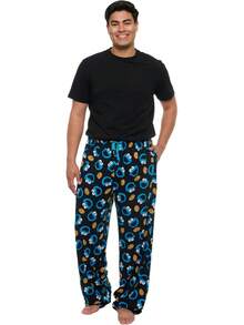 Mens Novelty Lounge Pants  Pajama Bottoms - Cookie Monster - View 9