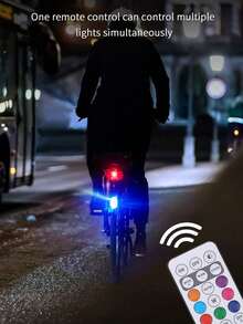 1/2/4 件 LED 飞机灯，LED 频闪灯带红外遥控 USB RGB 彩色防撞无人机夜间飞行迷你自动信号灯迷你灯 8 色 USB 灯适用于汽车摩托车无人机飞机自行车 - 彩色 - 查看 5