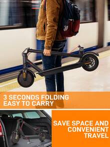 Mankeel 350W Electric Scooter - A Top Speed Of 19 MPH And A Range Of 22 Miles With Dual Brakes And Solid Tyres, Foldable E-Scooter Is Perfect For City Commuting, Couples' Rides, Outdoor Trips, Birthday Gifts And Holiday Presents. - 查看 7