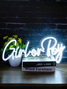 Colorful Decorative Neon Lights, Adjustable Brightness, LED Signs, Battery-Operated, Portable And Easy To Use. Available In Phrases Such As "Merry Christmas", "Love", "Happy Birthday", "Let's Party", "Marry Me", "Oh Baby", "Girl Or Boy", "Cheers To Love", Etc. Suitable For Home Decoration, Bar Decoration, Festival Party Decoration, Confession Decoration,