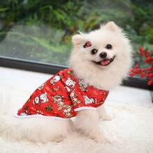 New Pet Clothes Cute Apparel For Cats & Dogs, Christmas Pet Hoodies Suitable For Poodle, Bichon Frise, Small Dogs, Short Style