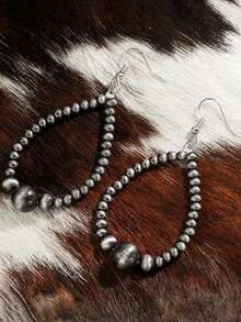 2Pcs Vintage Classic Teardrop Beaded  Women's Earrings Suitable For Daily Party Gifts - Nhiều màu - Xem 3