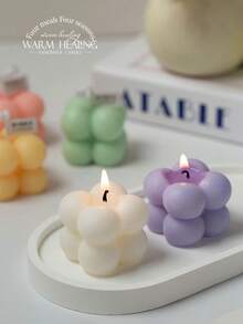Set de 12 cubos de cera perfumada mini - Adecuado para el Día de San Valentín o cualquier ocasión - Cera de parafina, decoración brillante, regalo ideal para días festivos - Multicolor - Ver 8
