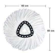 3 PCS Triangle Cleaning Mop Head Replacement For O-Cedar EasyWring Microfibers Mop Refill - trắng - Xem 7