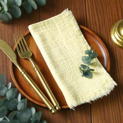 10/30 قطعة مجموعة مناديل مربعة ناعمة بألوان سادة مزينة بشراريب، مقاس 32*32 سم/12.6*12.6 بوصة، قماش جوخ فينتاج للاستخدام في حفلات عيد الميلاد والاستخدام اليومي وأطباق العشاء، قابلة لإعادة الاستخدام