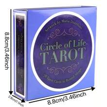 78pcs Classic Fortune Telling Tarot Cards - The Wheel Of Life, Suitable For Beginners, Family Gatherings And Parties, Emotional Insight And Divination Game, Perfect Gift, Compact And Portable, Portable Fate Game, Divination Cards, Multi-Player Divination Cards - Multicolor - View 11
