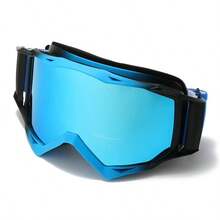 Outdoor Windproof Anti-Fog Cycling Goggles, Downhill Skiing Snowboard Mountain Bike Helmet Ski Goggles, Dustproof Protective Eyewear