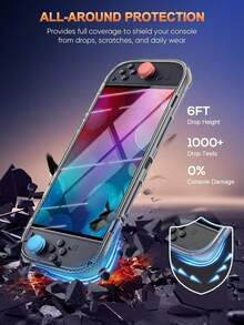 For Nintendo Switch 2 Protective Case With 4K HD Screen Protector & Shockproof Soft TPU Protective Shell - Fit For Nintendo Switch 2 Console