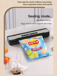 RAF RAF Rechargeable Vacuum Sealer, Food Vacuum Protector 1500mAh Lithium Battery, Food Vacuum Sealing Equipment, Automatic Vacuum Sealer, LED Indicator Light And Air Sealing System To Keep Food Fresh For A Longer Time, Intelligent Display Operation, Essential For Keeping Food Fresh And Moisture-Proof, Ideal Choice For Kitchen And Outdoor Use, Fruits, Vegetables And Meat Both Dry And Wet Powder Surfaces Can Be Sealed