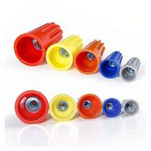 各种尺寸电线连接器 - 150 件，电气对接接头连接器，线帽套件