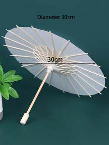 1pc/6pcs/10pcs High Quality Western/European Style Wedding Decoration Parasol, Customizable White Paper Umbrella, Bridal Parasol, Wedding Decor, Creative Gift, Birthday Gift - For Wedding Favors, Japanese/Chinese Style Umbrellas, DIY Wedding & Party Decoration Paper Umbrellas - White - View 13