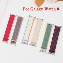 编织表带兼容三星 Galaxy Watch 8 表带 40 毫米 44 毫米/Galaxy Watch 8 Classic 46 毫米，弹性尼龙降落伞运动表带弹力面料腕带兼容三星 Galaxy Watch 8/8 Classic 40 44 46 毫米女款/男款 - Galaxy watch 8/8 Classic - 查看 7
