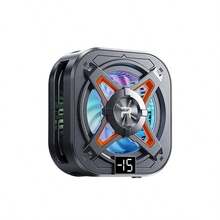 REMAX RT-F15 Mobile Phone Radiator Magnetic Cooling Device Semiconductor Refrigeration Game Live Streaming Universal For Phones And Tablets Gunmetal Black - Gun Black - View 1