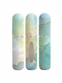 1/4 szt. - Miniaturowa butelka z rozpylaczem do perfum, którą można napełniać, przenośny atomizer, perfumy w sprayu, etui z pompką do podróży i wyjść, butelka perfum