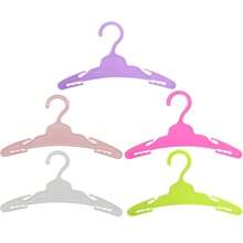 MSYO 20pcs/Set Mini Doll Clothes Hangers, 5 Colors Available, Fashion Doll Clothing Accessories