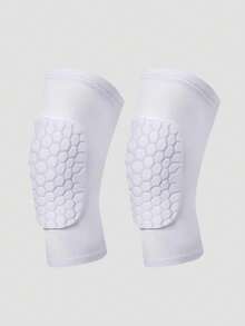 1 对儿童加厚蜂窝防撞护膝，适合跳舞、足球、篮球、跑步和其他户外运动 - 彩色 - 查看 5