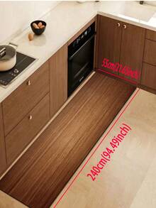 1pc Diatomaceous Earth Kitchen Floor Mat, Wood Grain Pattern, Luxurious And Simple Style, Shock-Absorbing Anti-Fatigue Kitchen Rug, Absorbent Quick-Drying Non-Slip Kitchen Mat And Carpet, Minimalist Silicone Rubber Floor Mat, Suitable For Kitchen, Bathroom, Entryway, Laundry Room, Living Room, Decorative Mat - Multicolor - View 18