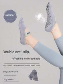 Pilates/Yoga Professional Five-Toe Socks For Women, Non-Slip Suitable For Pilates, Matrix Jumping, Fitness, Summer